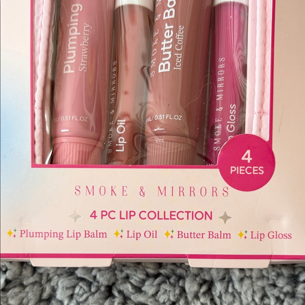 Smoke & Mirrors 4-Piece Lip Collection with Pouch - Picture 4 of 5